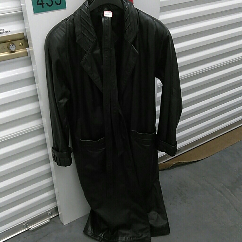 Chico real leather trench coach.